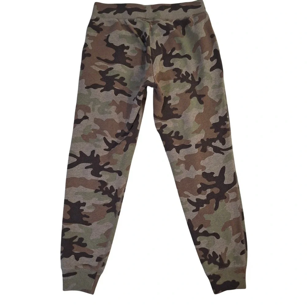 Polo Ralph Lauren Mens Camo Fleece Joggers Small Slim Fit Sweatpants Green Brown